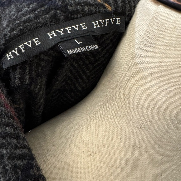 HYFVE Plaid Open Front Jacket h - Picture 5 of 5